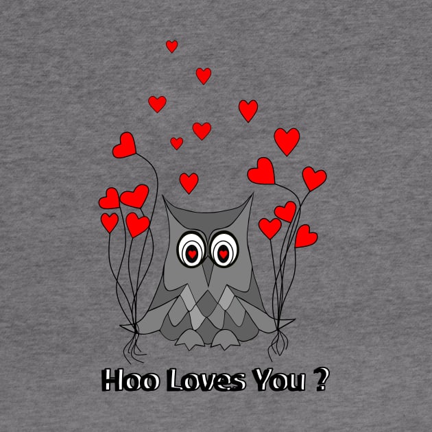 VALENTINES Day Owl by SartorisArt1